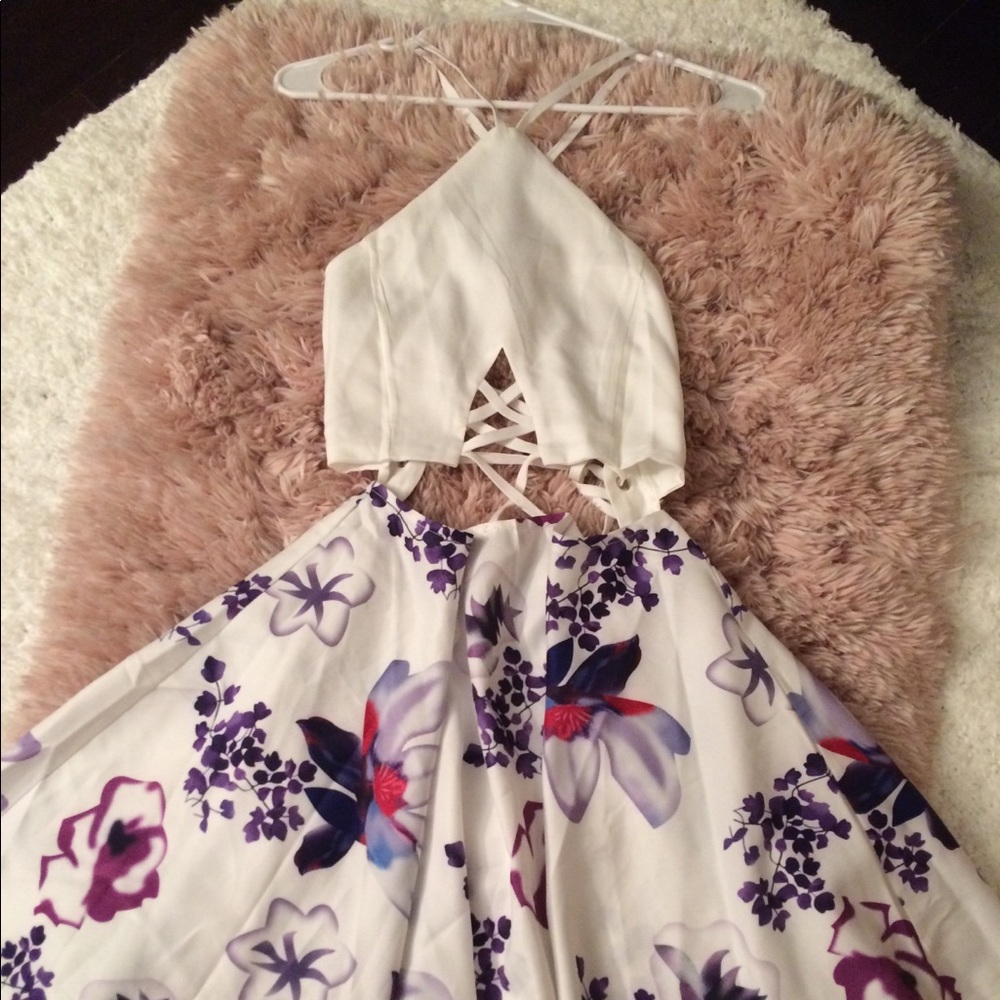 Strappy floral dress